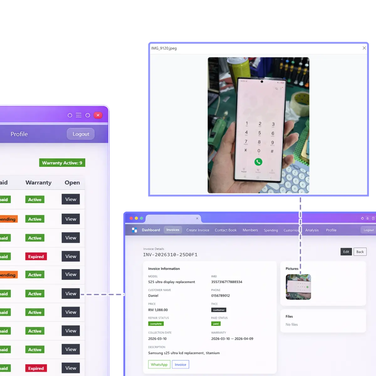 Paperless warranty flow preview