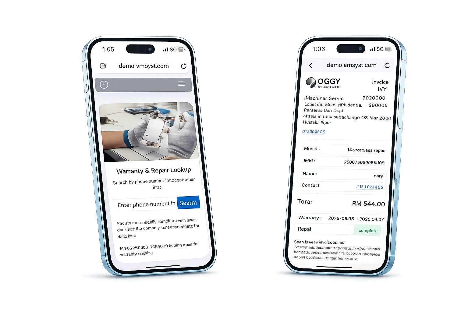 3Warranty dashboard on iMac